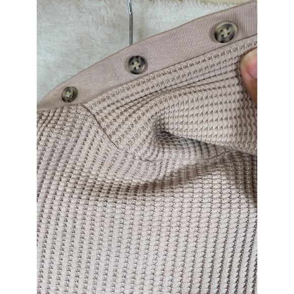 The Range Stark Jumbo Waffle Knit Thermal Turtleneck Long Sleeve Mini Dress - Picture 6 of 10